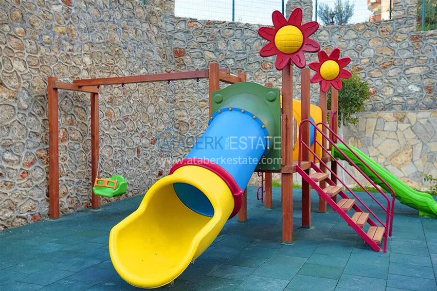 Квартира с двумя спальнями, мебелью, видом на море и горы – Тосмур, Алания 7