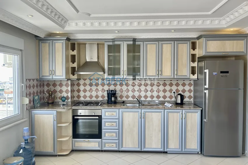 Приобрести Квартира 2+1 с новой мебелью и видом на море в уютном комплексе - Махмутлар 7