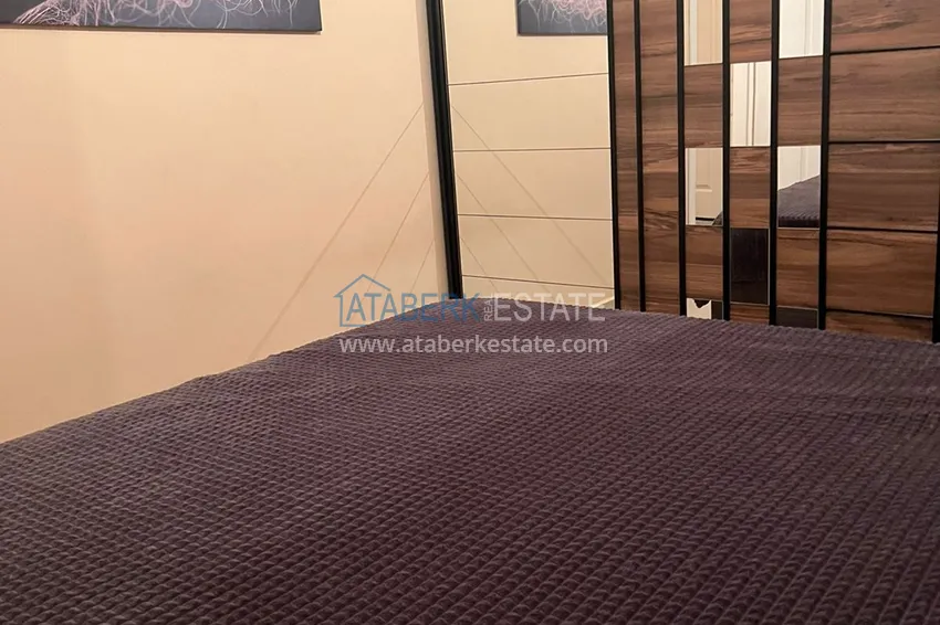 Приобрести Меблированная квартира с видом на горы в Алании, район Оба в уютном жилом комплексе 7