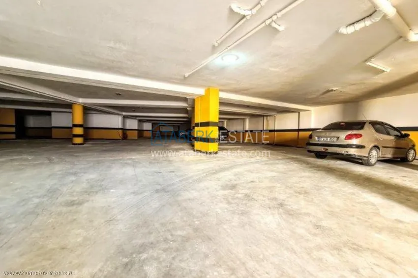 Двухкомнатная меблированная квартира с видом на горы в Алании, районе пляжа Клеопатра 9 