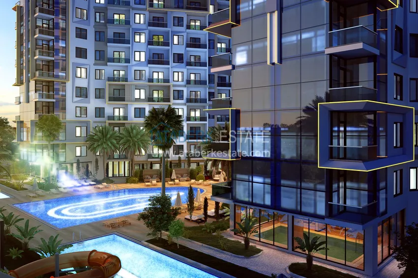 Квартиры от инвестора в строящемся жилом комплексе - Махмутлар, Алания 8 