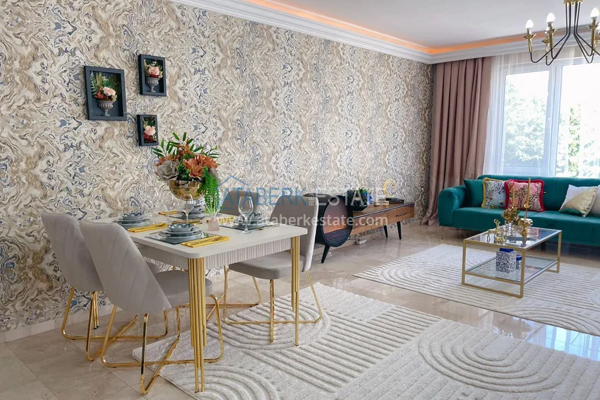 Приобрести Квартира с 2 спальнями и новой мебелью в жилом комплексе на берегу горной реки – район Оба 8