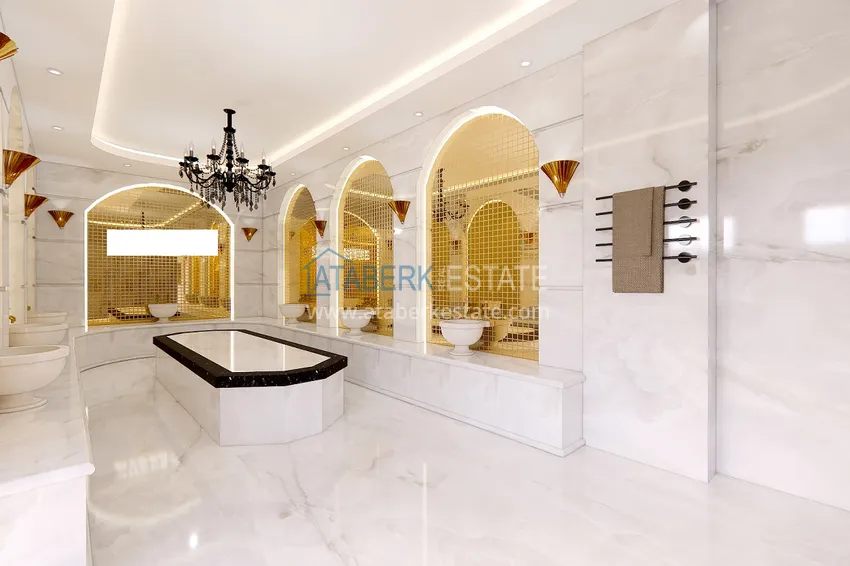 Новый проект элитной резиденции с отельной инфраструктурой Алания - Авсаллар 57 