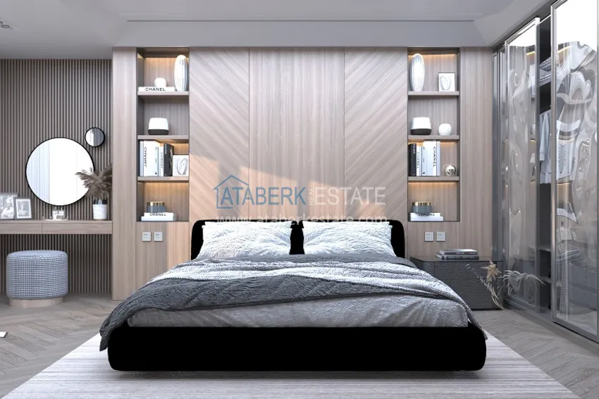 Приобрести Новый проект элитных вилл – коттеджный комплекс в горном районе Алании, Тепе 8