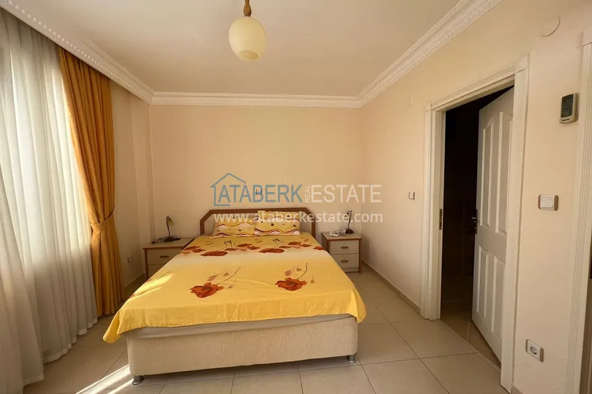 Приобрести Квартира 2+1 в районе Оба с мебелью в комплексе европейского типа 8 