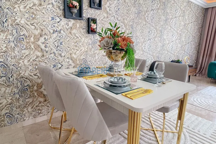 Приобрести Квартира с 2 спальнями и новой мебелью в жилом комплексе на берегу горной реки – район Оба 9