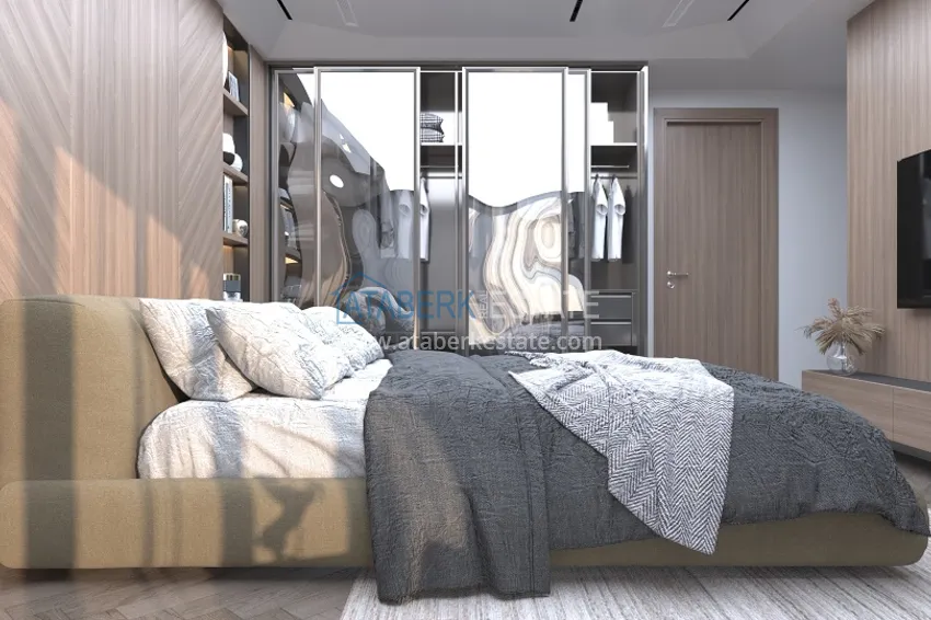 Приобрести Новый проект элитных вилл – коттеджный комплекс в горном районе Алании, Тепе 9