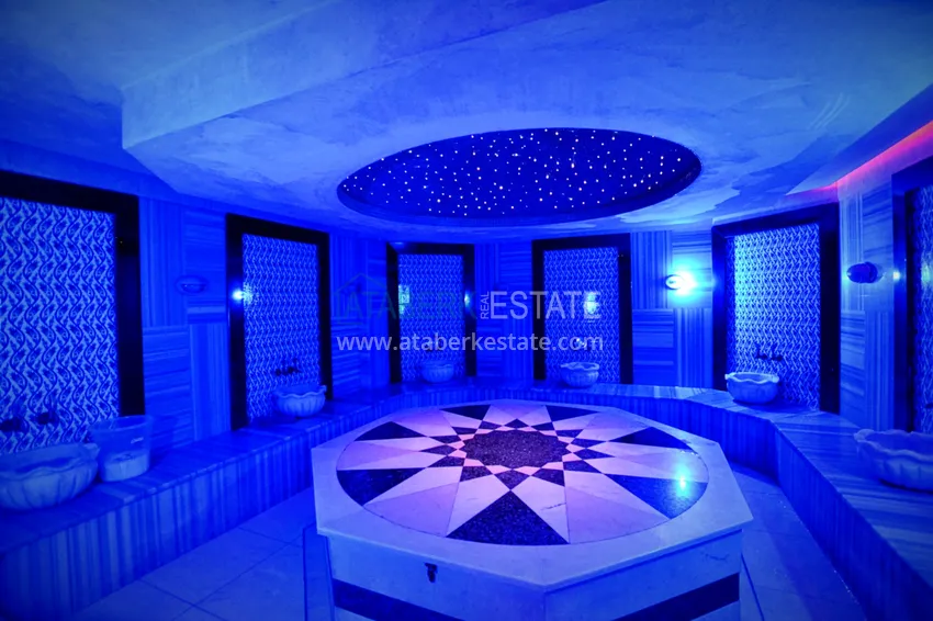 Аренда квартиры 1+1 в Махмутларе в комплексе на первой береговой линии B26 13 