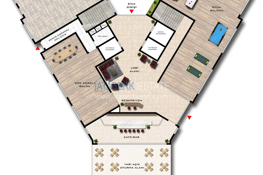 Купить дешево Квартиры от инвестора в строящемся жилом комплексе - Махмутлар, Алания 1 