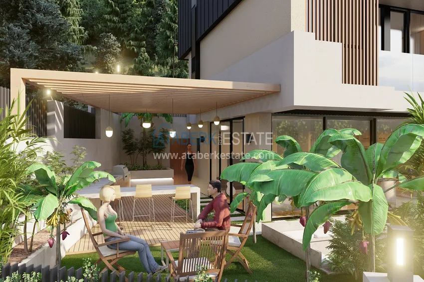 Новый проект элитных вилл – коттеджный комплекс в горном районе Алании, Тепе 12