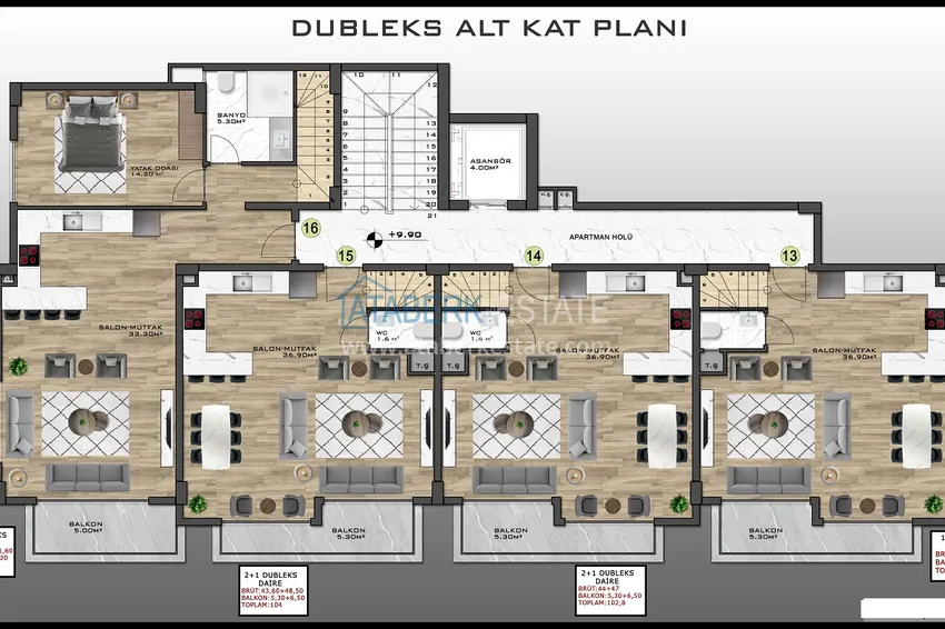 Купить дешево Новый проект жилого комплекса с инфраструктурой – Алания, Газипаша 3 
