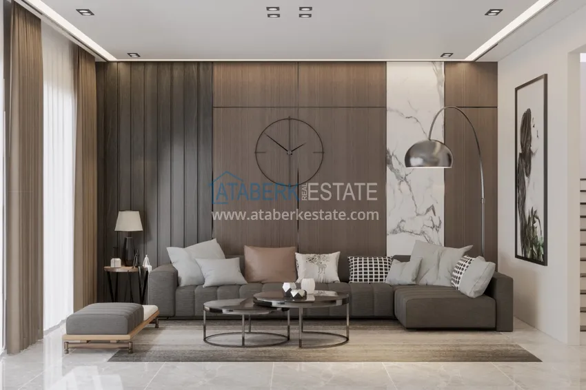 Приобрести Недвижимость от застройщика в Алании район Тюрклер - новый проект резиденции с апартаментами и виллами 3 