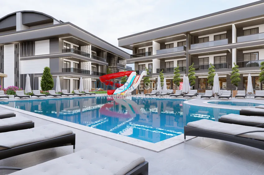 Недвижимость от застройщика в Алании район Тюрклер - новый проект резиденции с апартаментами и виллами 8 