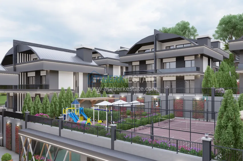 Недвижимость от застройщика в Алании район Тюрклер - новый проект резиденции с апартаментами и виллами 5 