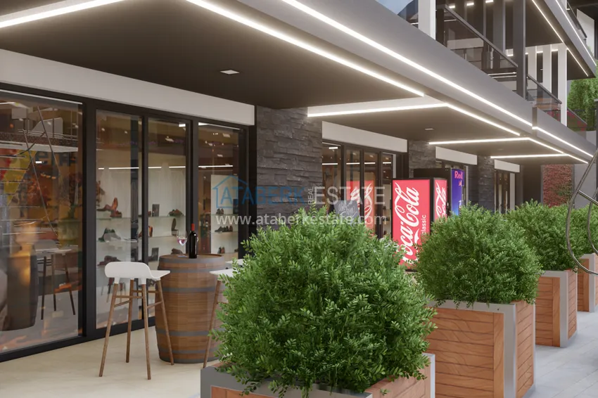 Недвижимость от застройщика в Алании район Тюрклер - новый проект резиденции с апартаментами и виллами 10 