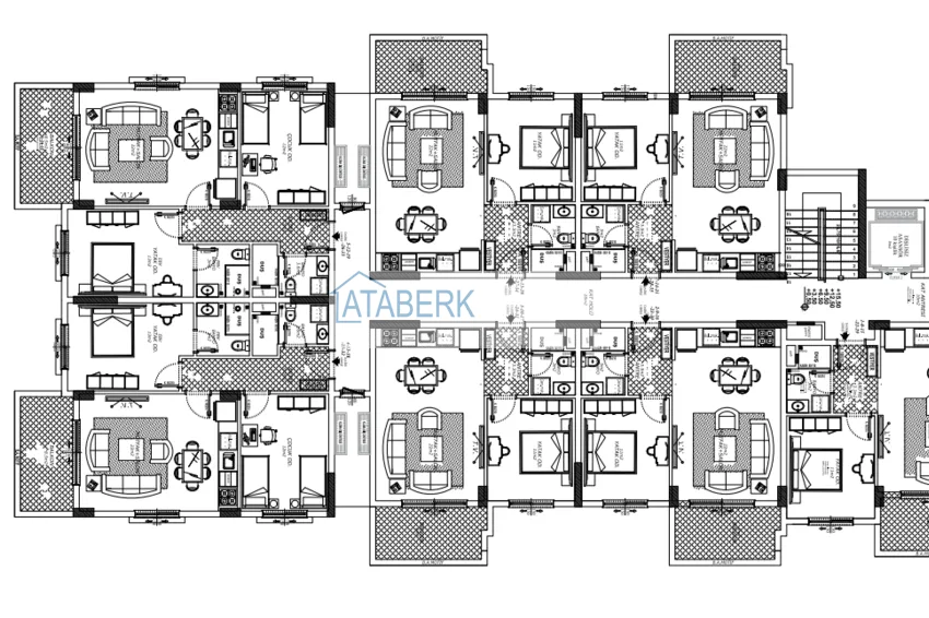 Купить дешево Перспективный инвестиционный проект жилого комплекса на этапе строительства в Газипаше - Алания 1 