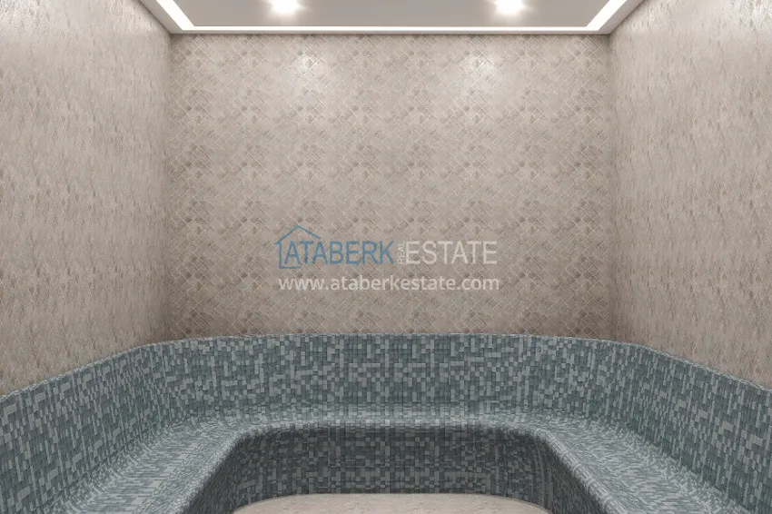 Недвижимость от застройщика в Алании район Тюрклер - новый проект резиденции с апартаментами и виллами 21 