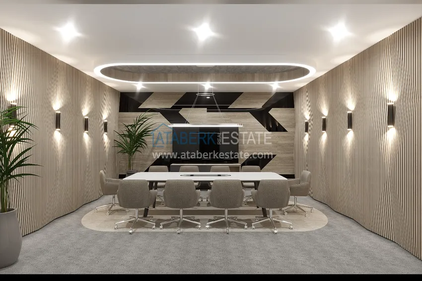 Недвижимость от застройщика в Алании район Тюрклер - новый проект резиденции с апартаментами и виллами 13 