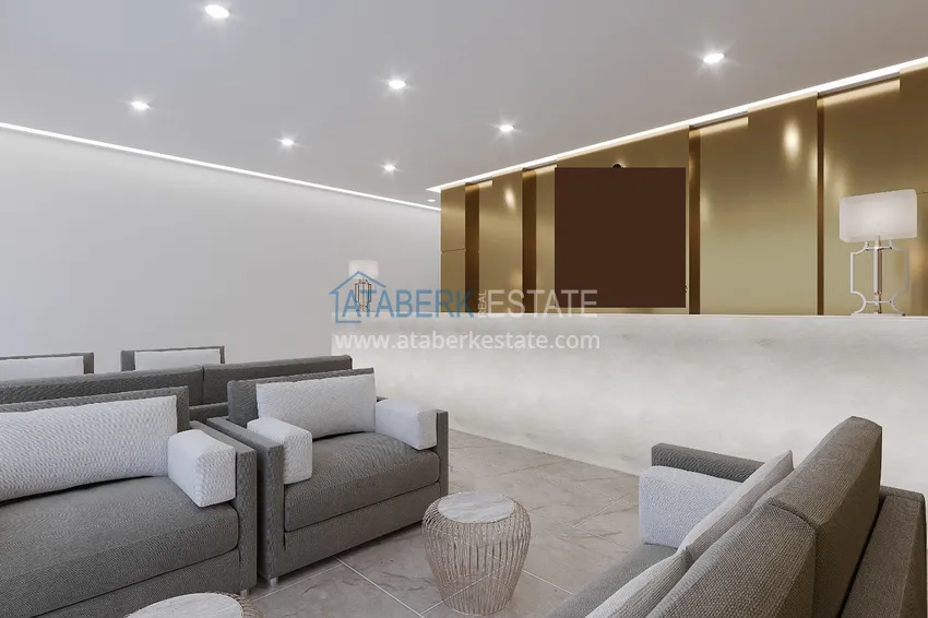 Недвижимость от застройщика в Алании район Тюрклер - новый проект резиденции с апартаментами и виллами 12 