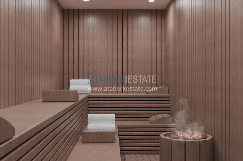 Недвижимость от застройщика в Алании район Тюрклер - новый проект резиденции с апартаментами и виллами 17 