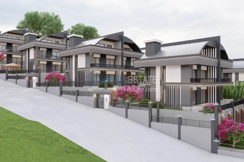 Недвижимость от застройщика в Алании район Тюрклер - новый проект резиденции с апартаментами и виллами 6 