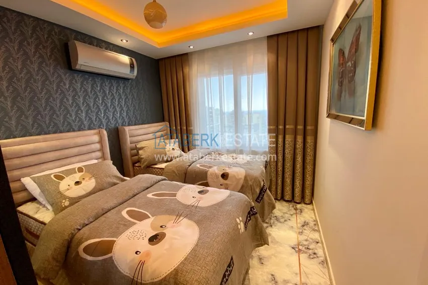 Приобрести Квартира с открытым видом на море в Махмутларе – дизайнерский интерьер, новая мебель 10