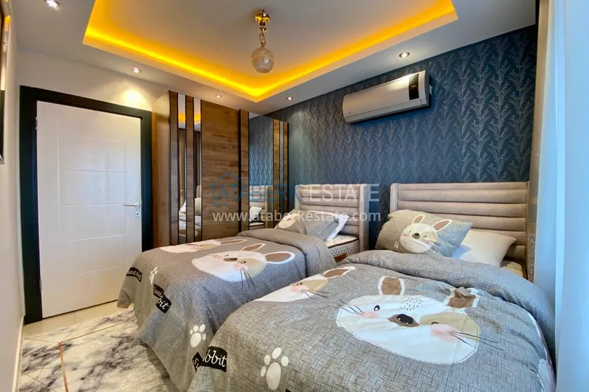 Приобрести Квартира с открытым видом на море в Махмутларе – дизайнерский интерьер, новая мебель 11