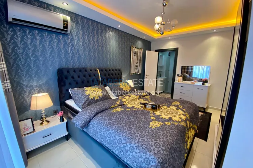 Приобрести Квартира с открытым видом на море в Махмутларе – дизайнерский интерьер, новая мебель 15