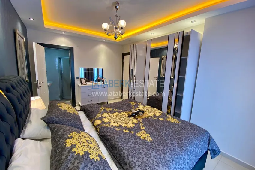 Приобрести Квартира с открытым видом на море в Махмутларе – дизайнерский интерьер, новая мебель 16