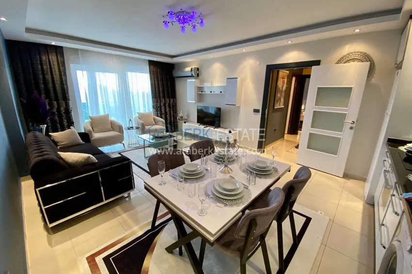 Приобрести Квартира с открытым видом на море в Махмутларе – дизайнерский интерьер, новая мебель 4