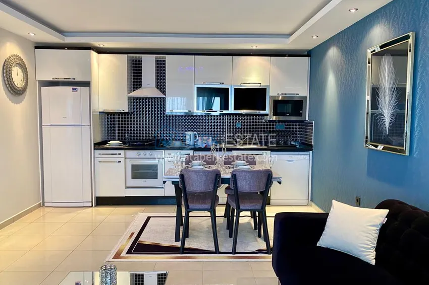 Приобрести Квартира с открытым видом на море в Махмутларе – дизайнерский интерьер, новая мебель 7