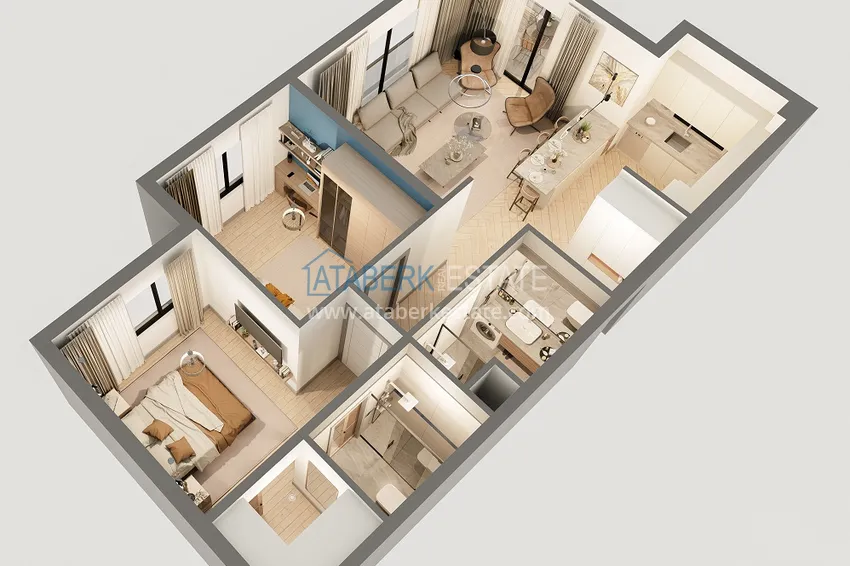 Купить дешево Квартиры в Анталии – Алтынташ, по доступным ценам в строящемся жилом комплексе 4 