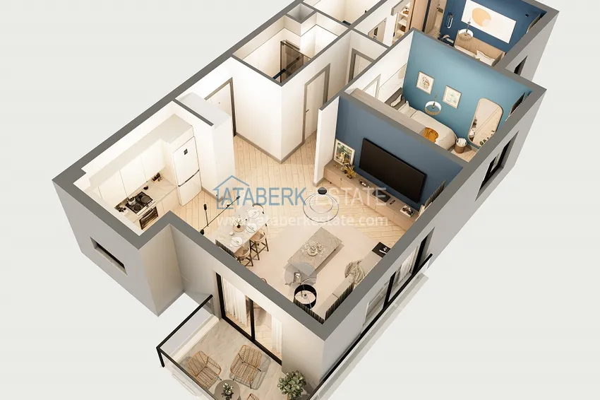 Купить дешево Квартиры в Анталии – Алтынташ, по доступным ценам в строящемся жилом комплексе 5 