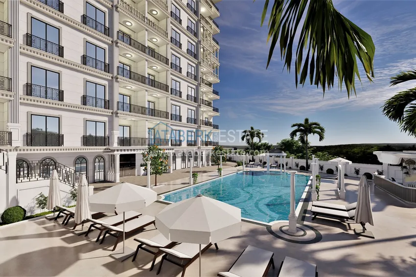 Новый проект элитной резиденции с отельной инфраструктурой Алания - Авсаллар 11 