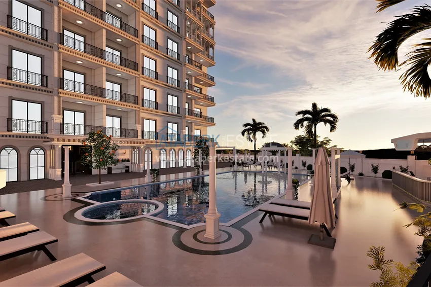 Новый проект элитной резиденции с отельной инфраструктурой Алания - Авсаллар 12 