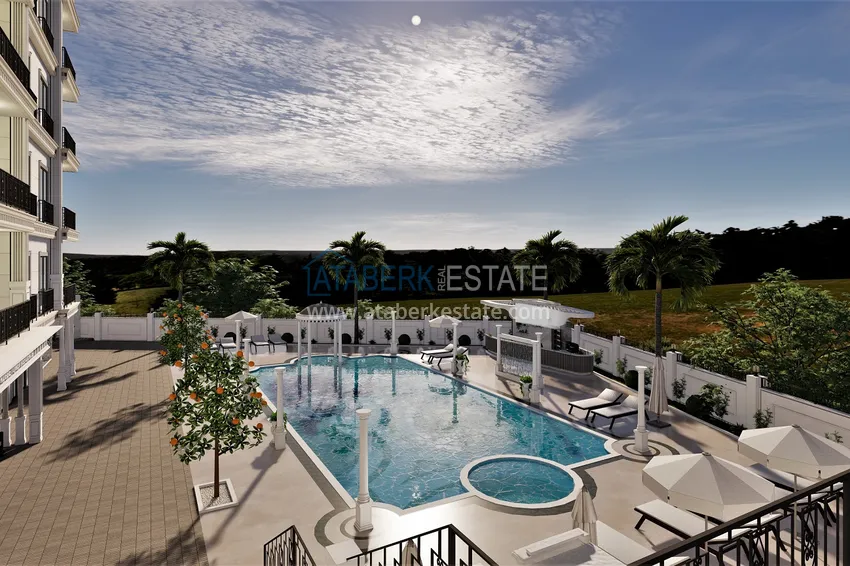 Новый проект элитной резиденции с отельной инфраструктурой Алания - Авсаллар 7 