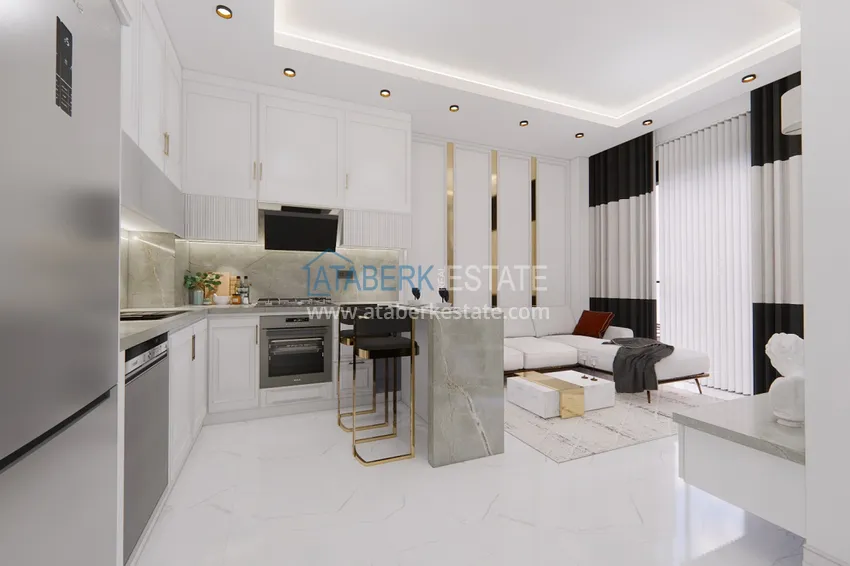 Приобрести Новый проект элитной резиденции с отельной инфраструктурой Алания - Авсаллар 15 