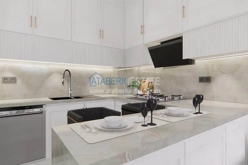 Приобрести Новый проект элитной резиденции с отельной инфраструктурой Алания - Авсаллар 7 