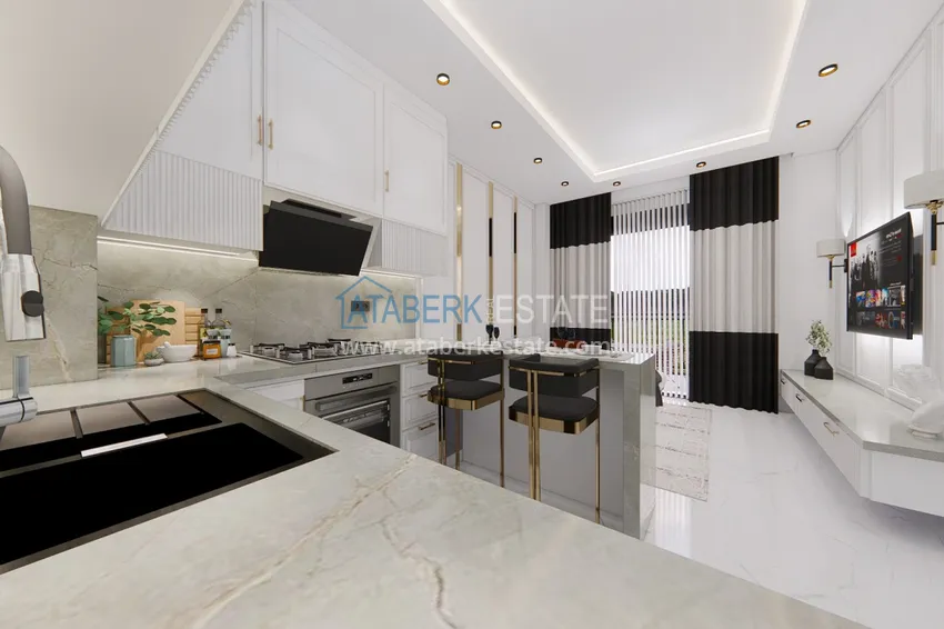 Приобрести Новый проект элитной резиденции с отельной инфраструктурой Алания - Авсаллар 8 