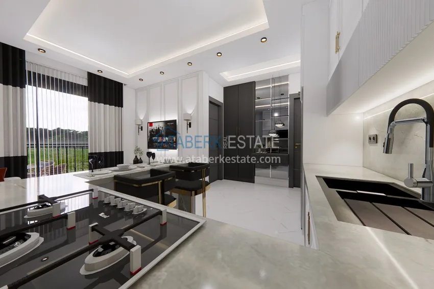 Приобрести Новый проект элитной резиденции с отельной инфраструктурой Алания - Авсаллар 9 