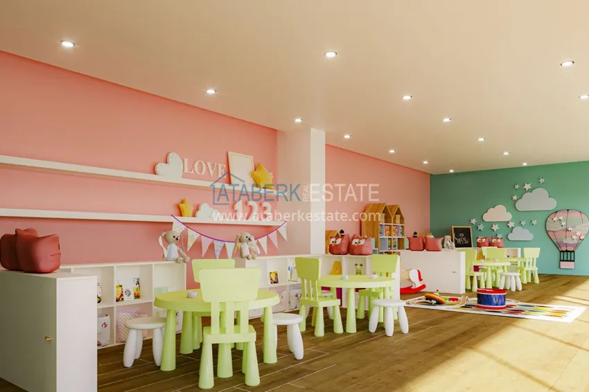 Квартиры в Газипаше на этапе котлована в резиденции с отельной инфраструктурой 16