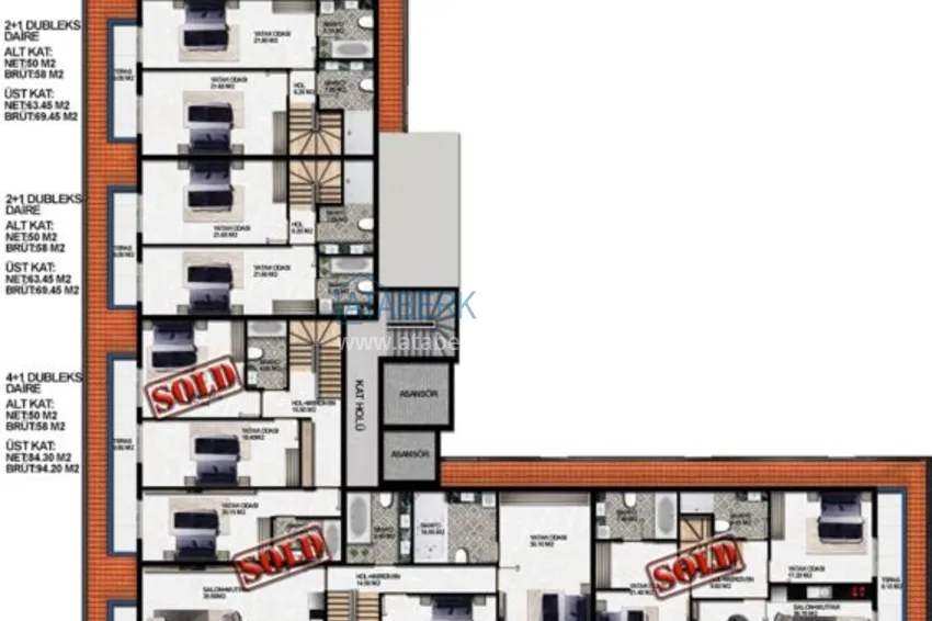 Купить дешево Старт продаж! Квартиры на этапе котлована – Алания, район Авсаллар 4 