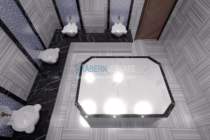 Приобрести Виллы премиум-класса! Уникальный проект коттеджного комплекса под гражданство - Алания район Ешильоз 43 