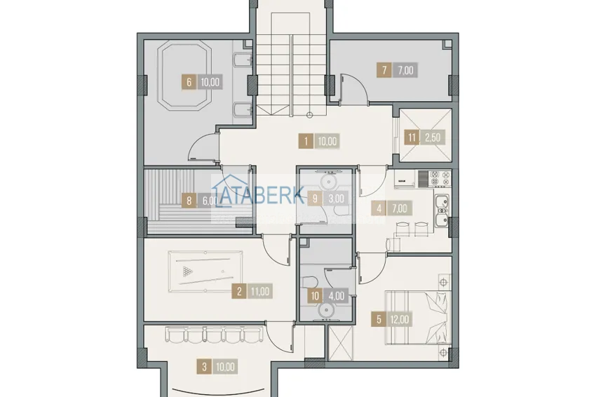 Купить дешево Виллы премиум-класса! Уникальный проект коттеджного комплекса под гражданство - Алания район Ешильоз 16 