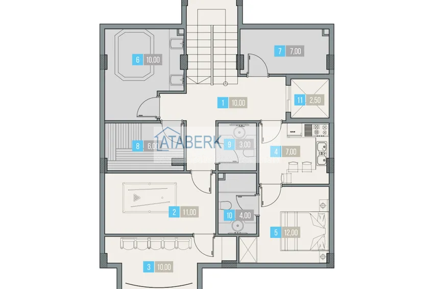 Купить дешево Виллы премиум-класса! Уникальный проект коттеджного комплекса под гражданство - Алания район Ешильоз 22 