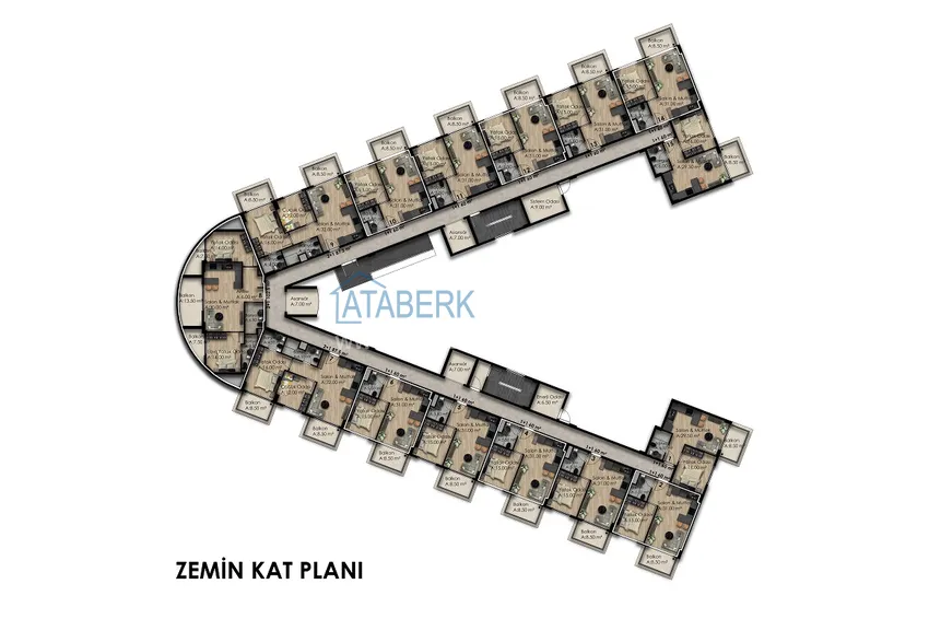 Купить дешево Квартиры в Газипаше на этапе котлована в резиденции с отельной инфраструктурой 1