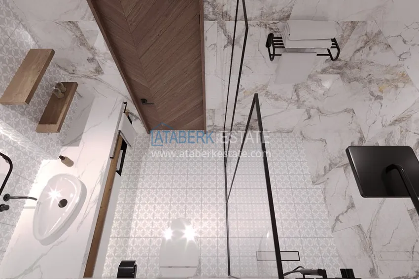 Приобрести Виллы премиум-класса! Уникальный проект коттеджного комплекса под гражданство - Алания район Ешильоз 31 