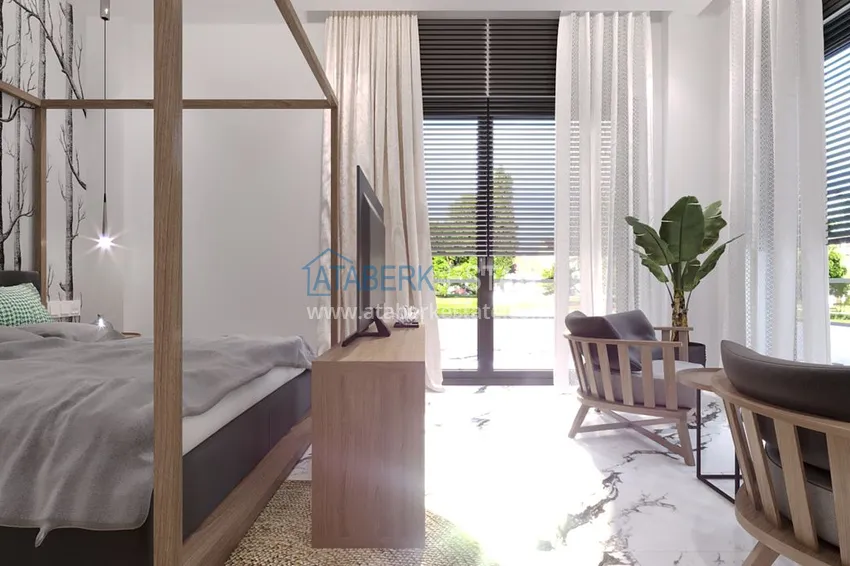 Приобрести Виллы премиум-класса! Уникальный проект коттеджного комплекса под гражданство - Алания район Ешильоз 14 