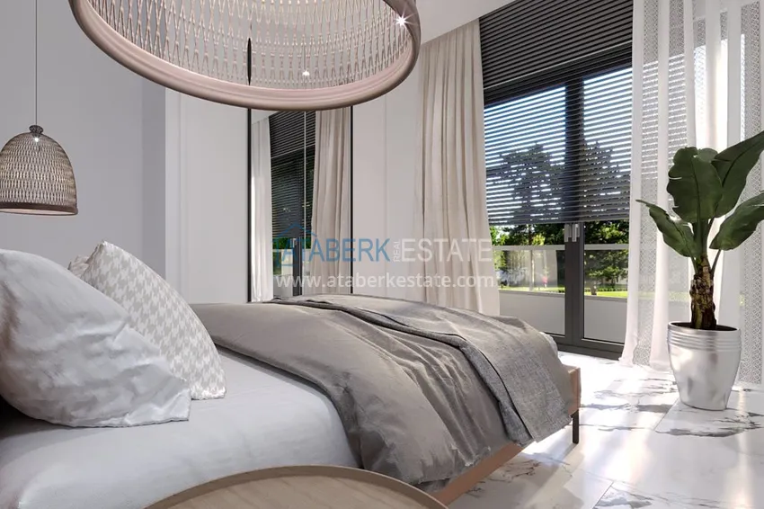 Приобрести Виллы премиум-класса! Уникальный проект коттеджного комплекса под гражданство - Алания район Ешильоз 22 