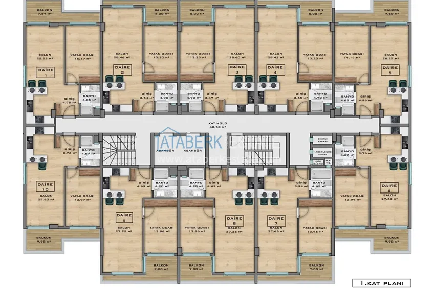 Купить дешево Старт продаж! Новый проект резиденции с отельной инфраструктурой – Алания, Паяллар 1 